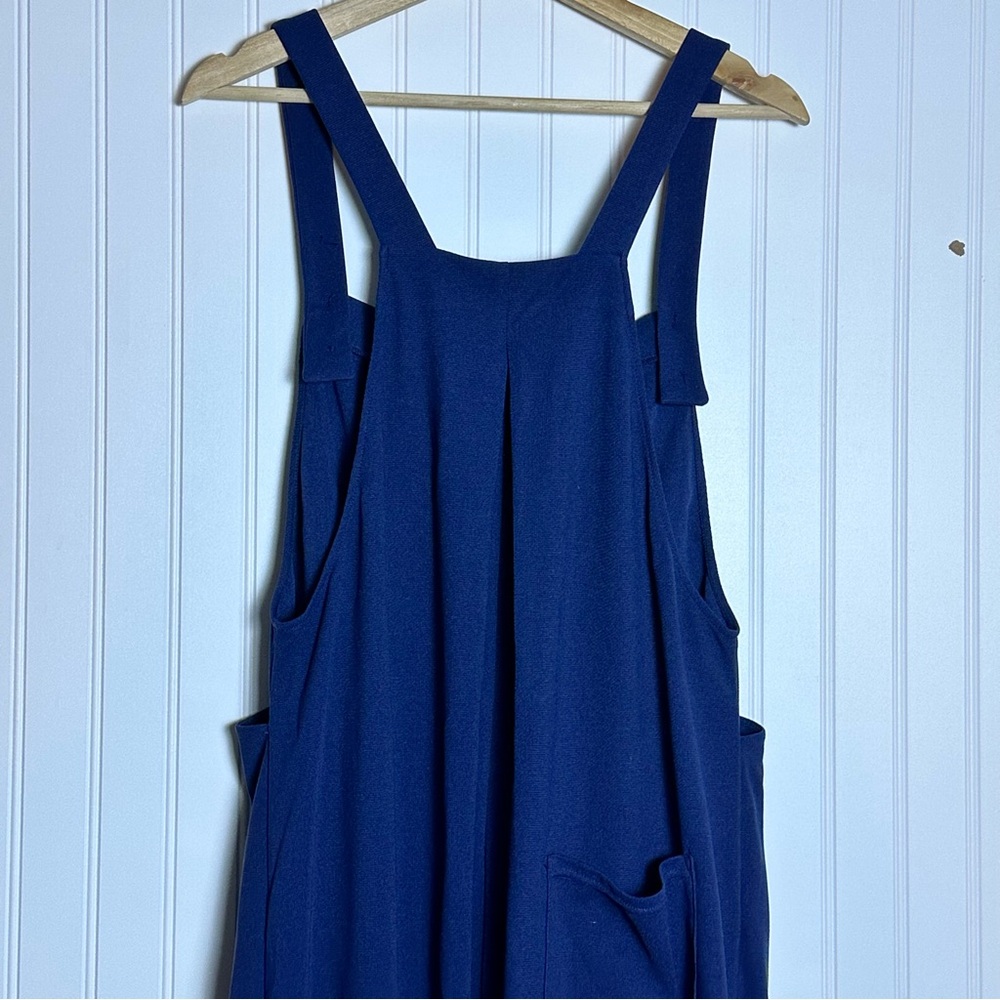 Halara Pockets Waffle Casual Jogger Overalls Women's Blue Jumpsuit Large - Picture 14 of 17